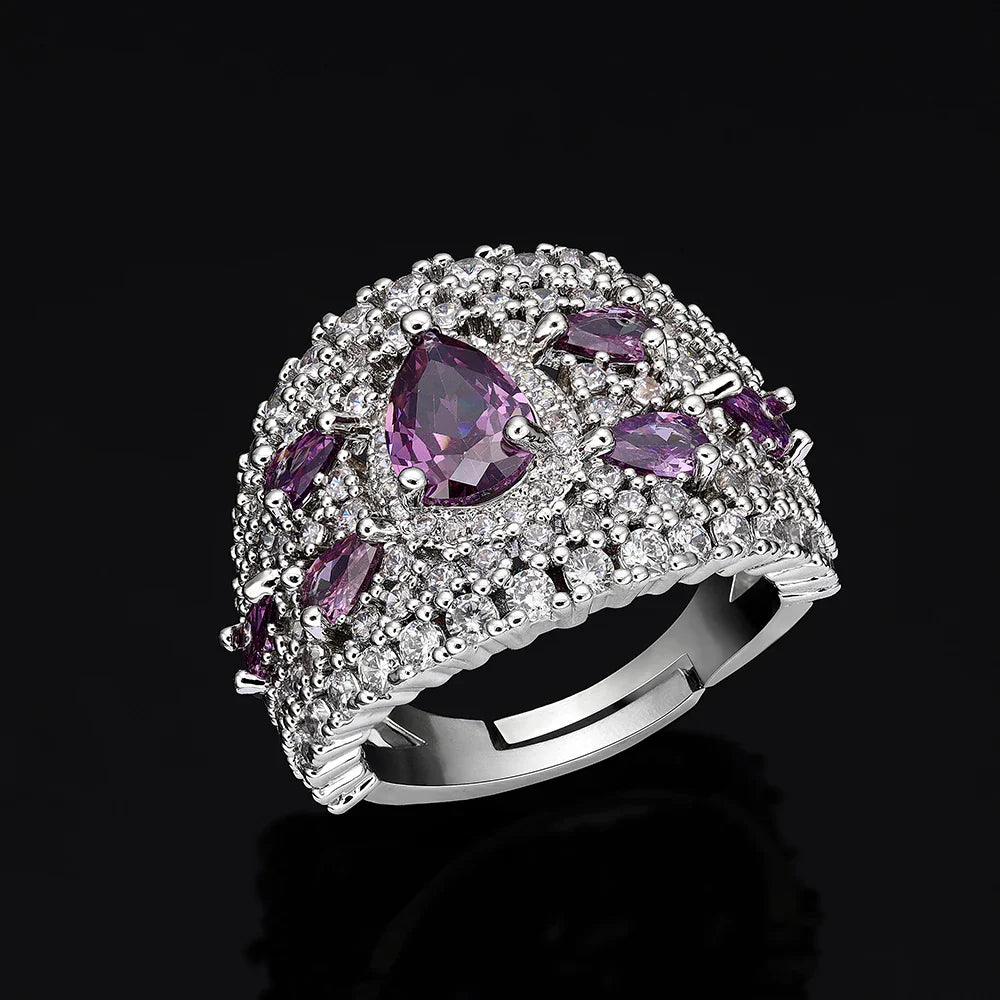 Elegant bridal bracelet with cubic zirconia stones from a luxury wedding jewelry set, blending modern geometric design with timeless sophistication.