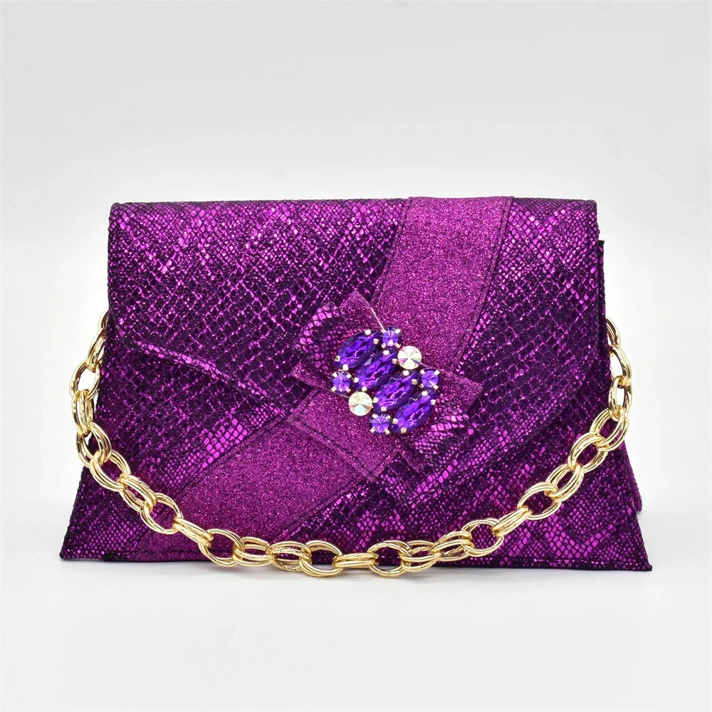 Sophisticated Matching Bag Set with Italian Style, complementing the luxury women's shoes collection.