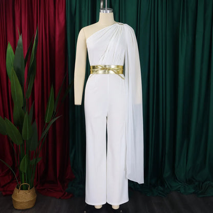 Sophisticated women's romper with a modern straight cut and exceptional craftsmanship, suitable for all season events and gatherings.