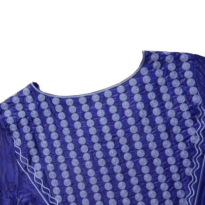 View of H&D Women's Bazin Riche Dress with vibrant colours, showcasing a stunning party skirt for exquisite celebrations.