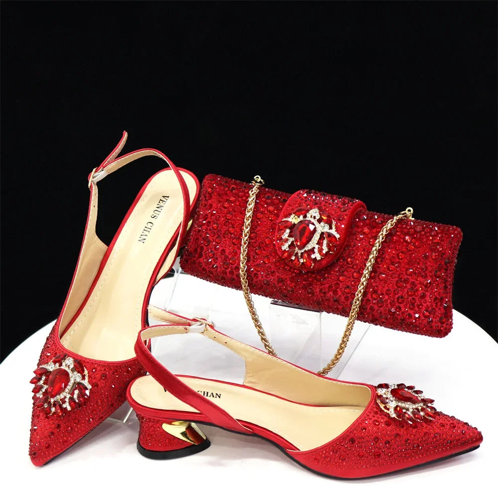 Full view of champagne women's sandals with spike heels, ideal for enhancing elegance at weddings and special events.