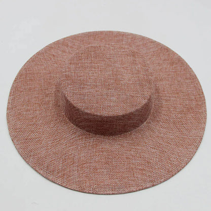 Versatile 31cm sinamay hat base for creative DIY millinery projects, combining elegance and functionality for discerning fashion enthusiasts.