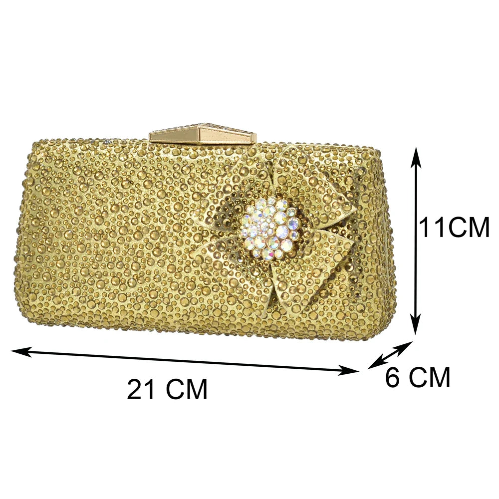 Beautifully designed Italian women's shoe and bag set for parties and weddings, showcasing glamour and sophistication.