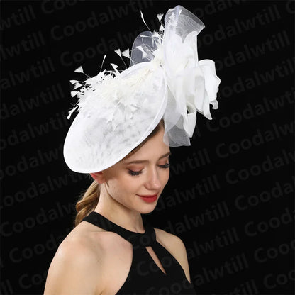 Elegant purple women’s fascinators hat perfect for weddings and tea parties, showcasing luxurious design in pillbox style.