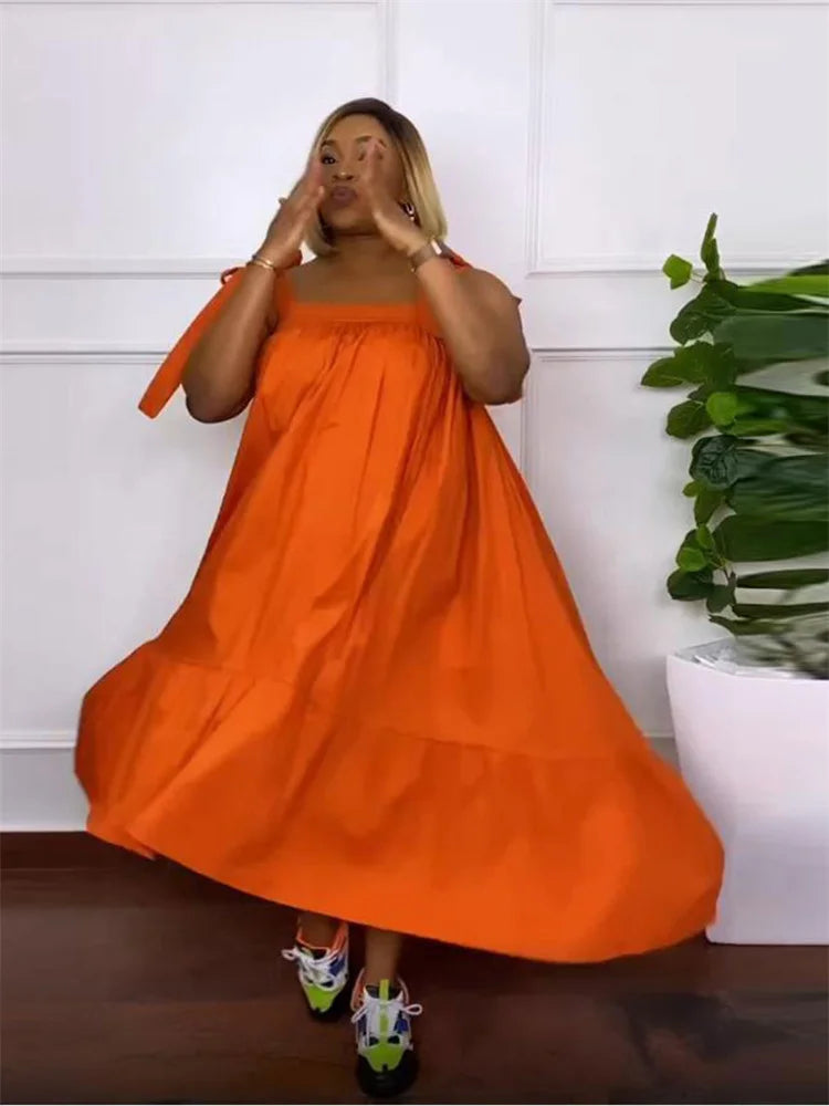 Sophisticated Wmstar Plus Size Maxi Dress in a graceful silhouette, designed for plus size women, ideal for upscale events and gatherings.