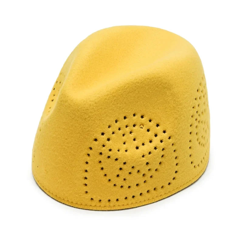 Stylish polyester cap in vibrant green and red, featuring a sophisticated geometric design, suitable for adults celebrating Eid or other casual events.