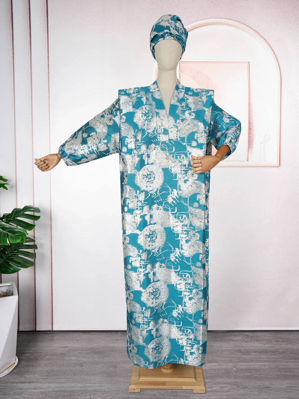 Stylish Ankara gown for women, designed with intricate prints, ideal for festive occasions and cultural celebrations.