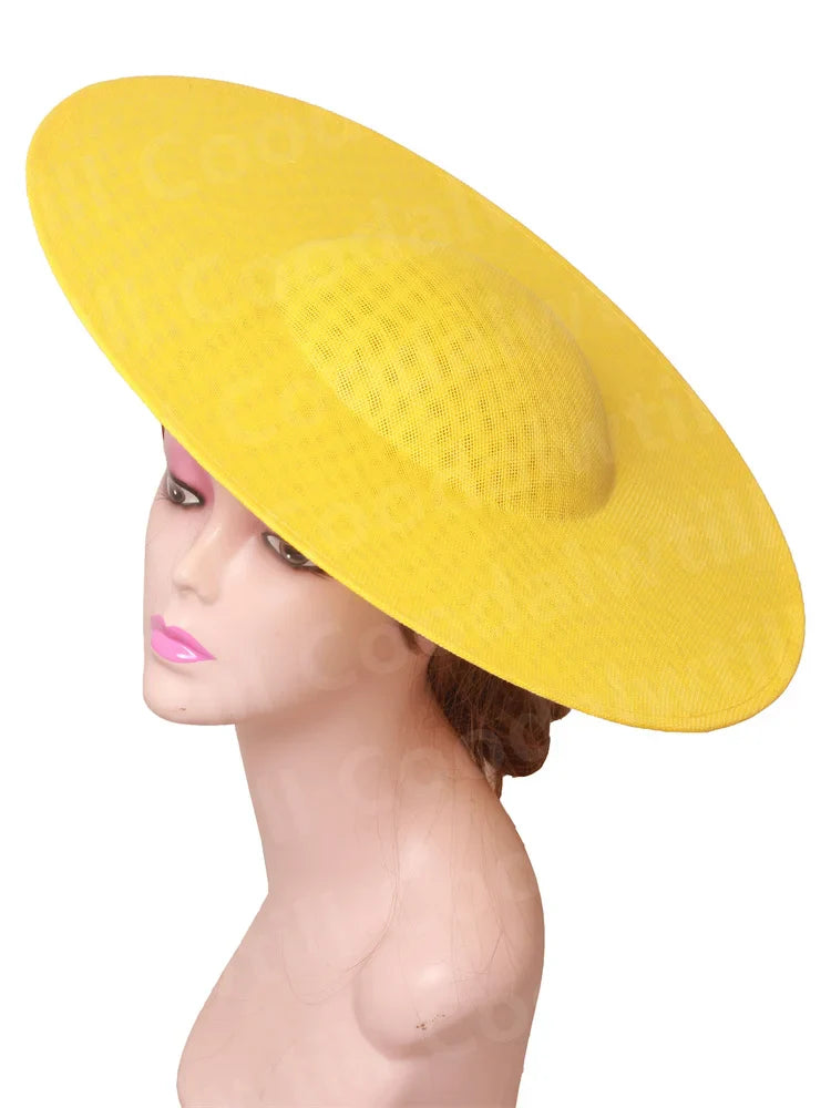 Stylish solid pattern fascinators base, perfect for fashion-forward women seeking to elevate their accessory game for special occasions.