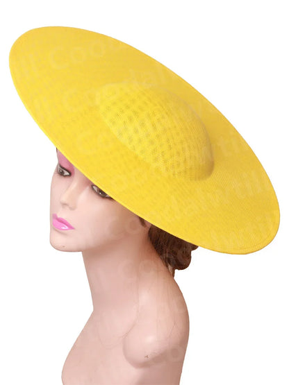 Stylish solid pattern fascinators base, perfect for fashion-forward women seeking to elevate their accessory game for special occasions.