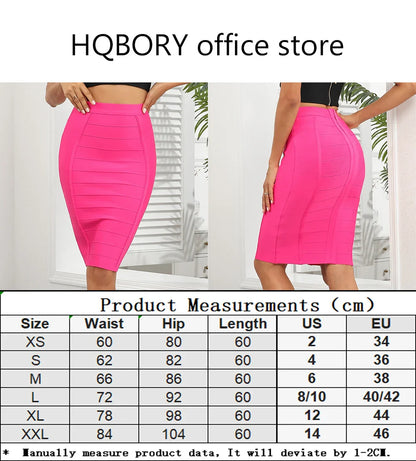 HQBORY Women's High Waist Nude Pencil Skirt, a timeless piece that combines elegance and comfort, suitable for all seasons.