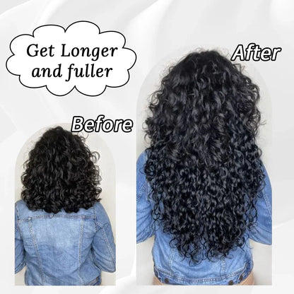 Three luxurious Brazilian Remy hair bundles with a beautiful water wave pattern, emphasizing the softness and natural shine, perfect for stylish hair extensions.