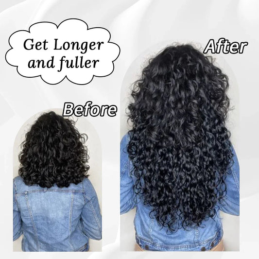 Three luxurious Brazilian Remy hair bundles with a beautiful water wave pattern, emphasizing the softness and natural shine, perfect for stylish hair extensions.