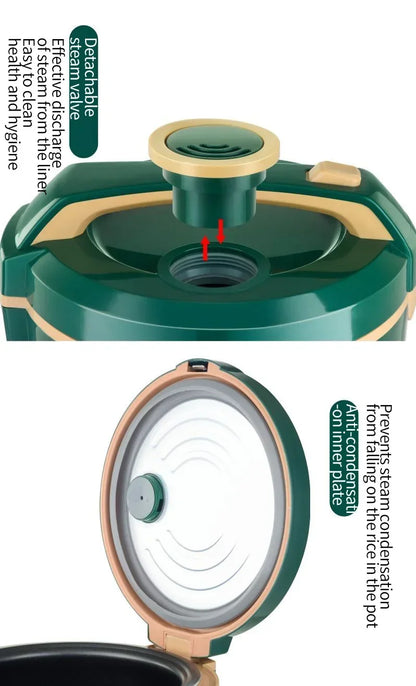 Exquisite 24V portable electric cooker, perfect for truck use, highlighting its sophisticated design and practicality.