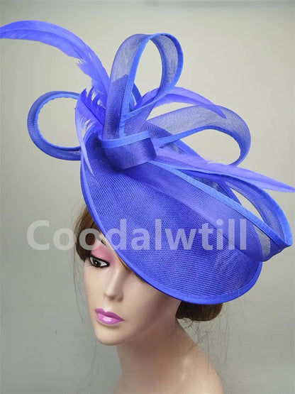 Elegant grey fascinator pillbox cap for women, perfect for weddings and formal occasions, showcasing a chic design and 30CM size.