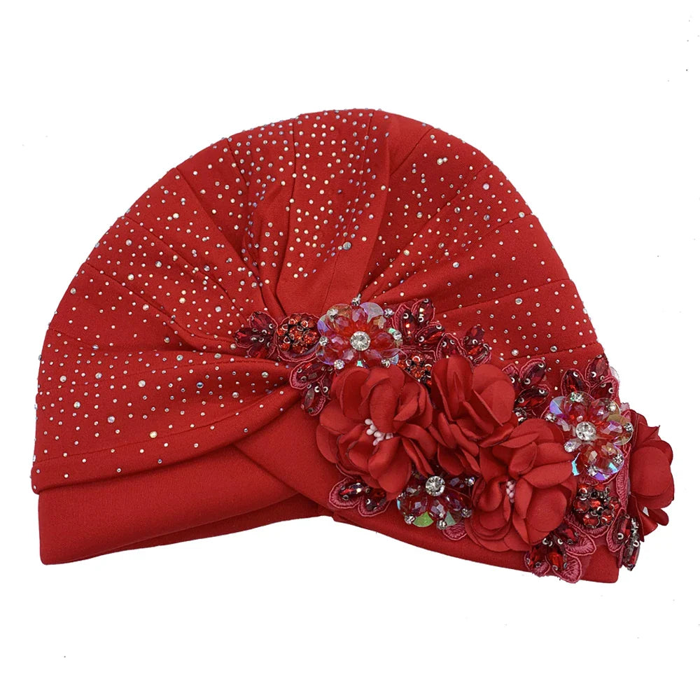 Sleek and sophisticated women's turban hat, combining elegance with cultural grace through its unique design.