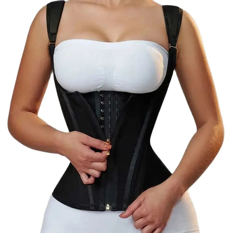 Elegant women's tummy control waist cincher corset made from high-quality latex, designed for a firm fit and remarkable waist shaping, ideal for everyday wear.