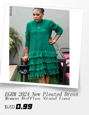 Model showcasing the EGRM Luxury Plus Size 2-Piece Autumn Skirt Set, demonstrating the flattering A-line silhouette and stylish batwing sleeves.