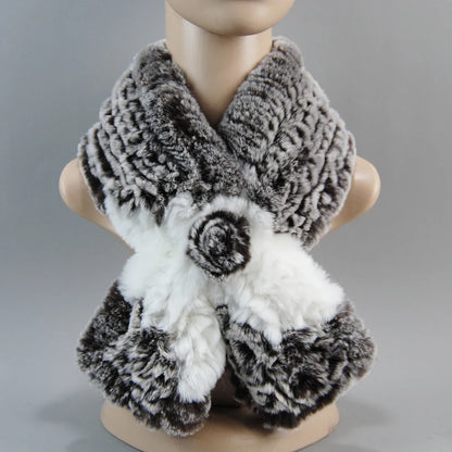 Elegant winter accessory set featuring a matching faux fur hat and scarf to elevate any outfit
