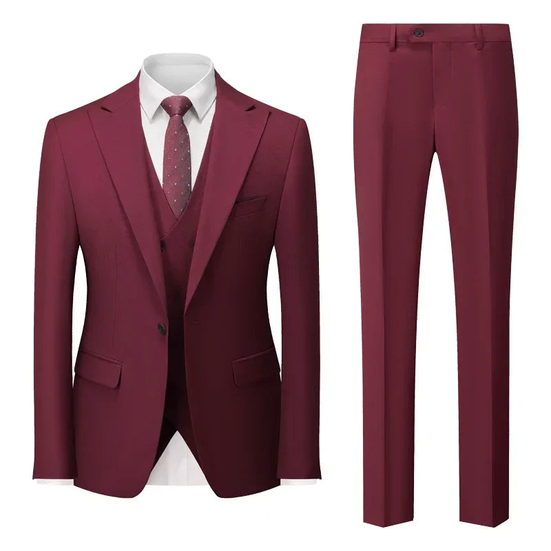 Men's wedding blazer in an exquisite slim fit design, perfect for grooms seeking a polished and elegant appearance on their special day.