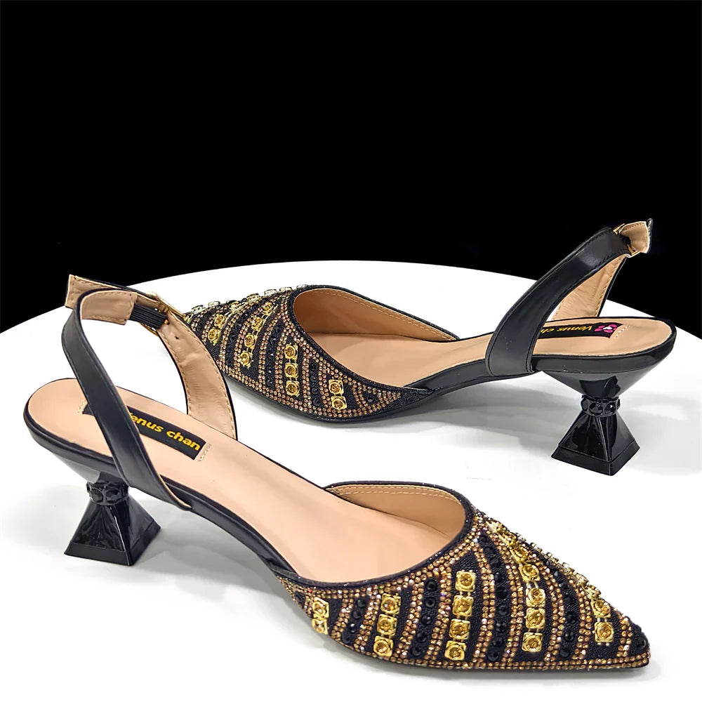 Stunning women's slingback heels with high heel height, designed for elegance and comfort, ideal for weddings and summer parties.