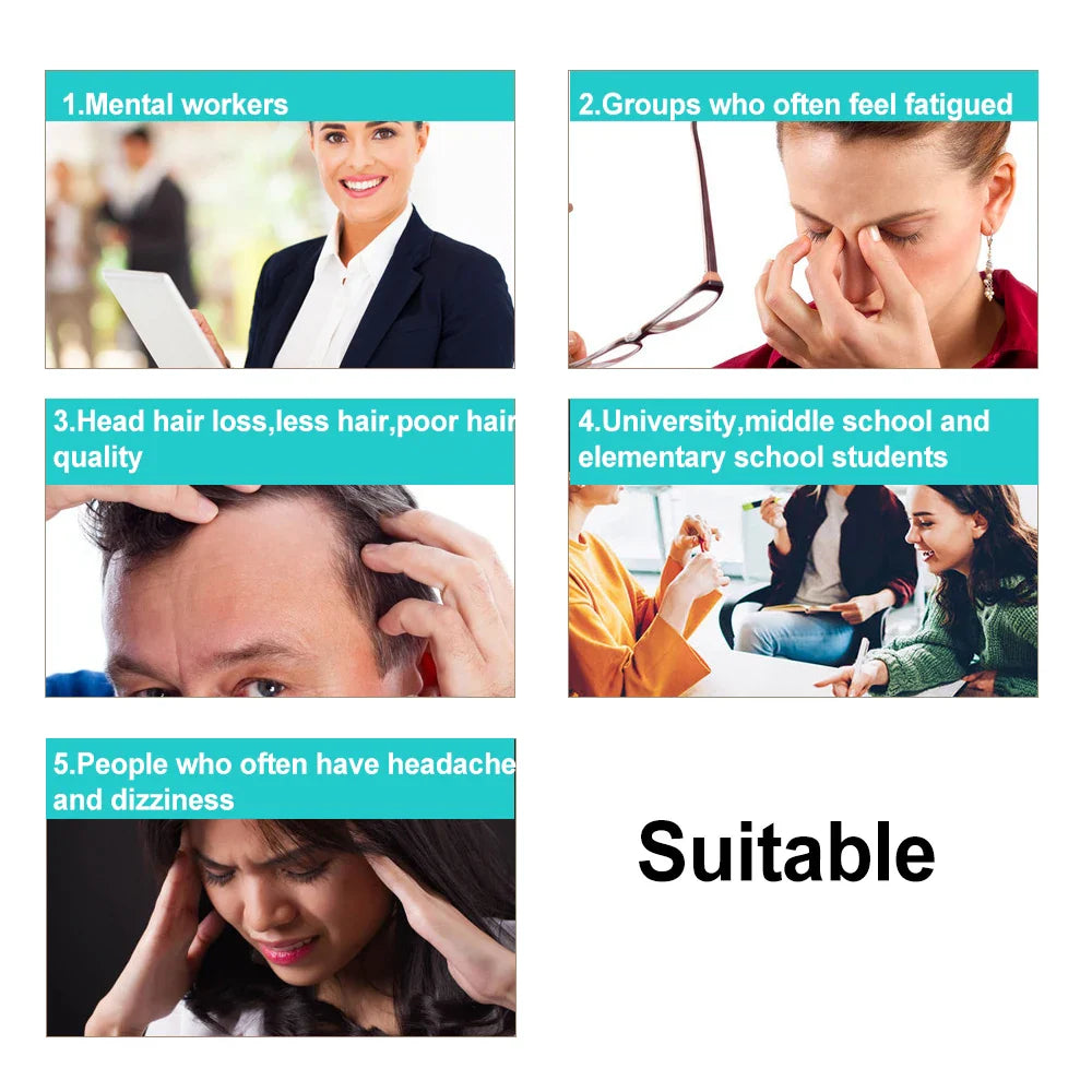 Elegant electric scalp massager showcasing advanced technology for promoting hair growth, crafted with premium silicone for a soothing experience.