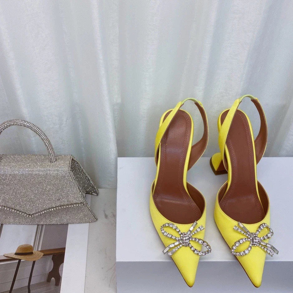 Fashion-forward women's super high 8cm stiletto sandals, ideal for parties, combining stability and style with a solid colour and chic pointed toe.