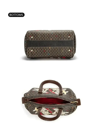 Chic crossbody bag designed for women, showcasing vibrant patterns and a sophisticated style ideal for urban commuting.