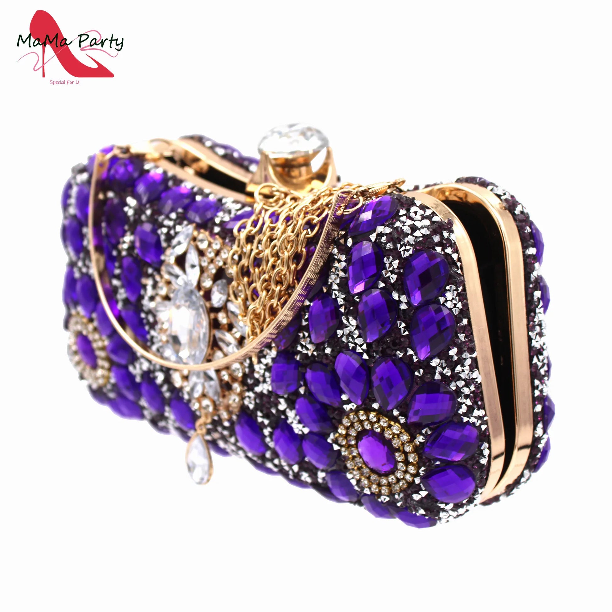 Stunning luxury red peep toe sandals with buckle strap, embellished with full crystal shine, perfect for upscale occasions.