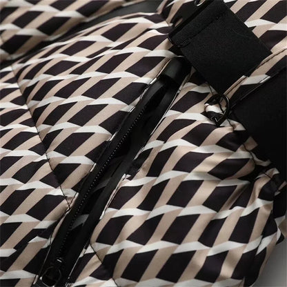 Chic women's casual winter jacket with a flattering slim fit, designed for comfort and elegance during cold weather.