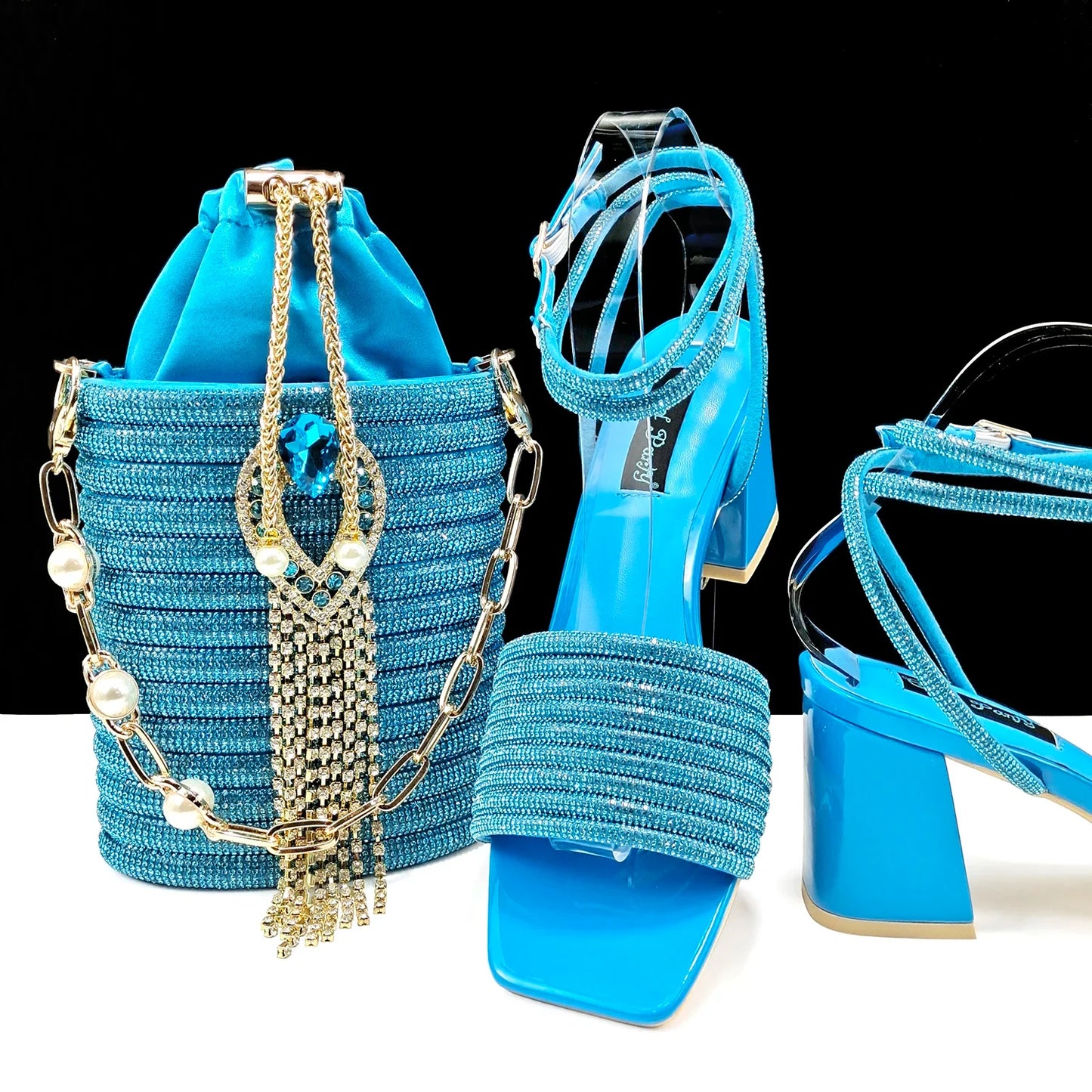 Luxury olive green high heel peep toe pumps adorned with rhinestones, perfect for sophisticated women.