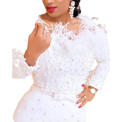 Elegant off-shoulder bodycon midi dress for women, featuring a sexy slash neck and high waist design, perfect for sophisticated summer occasions.