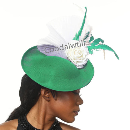 Chic floral pillbox cap designed for women, ideal as a sophisticated accessory for dinner and special events.