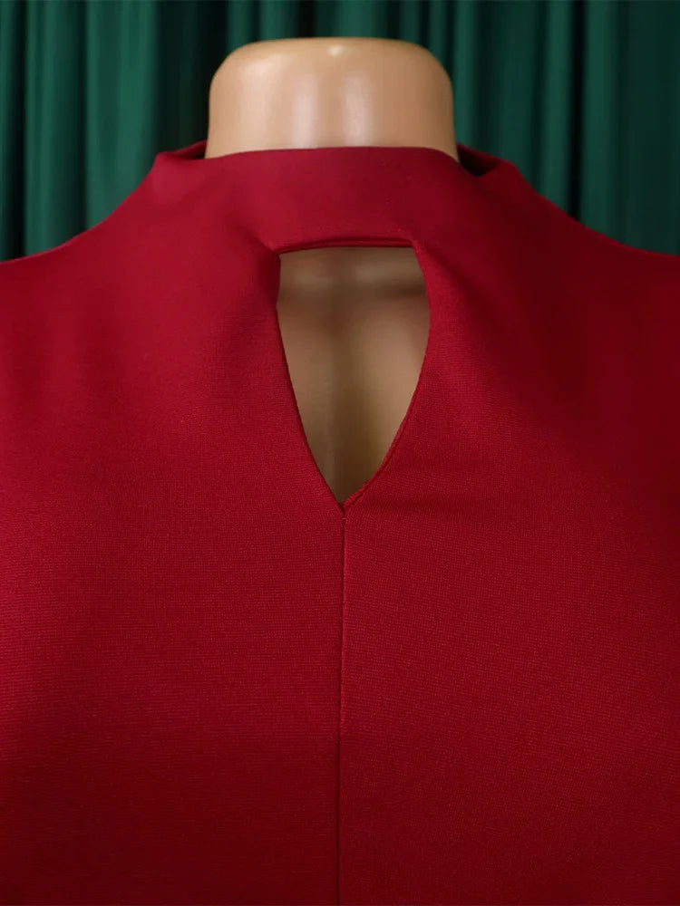 Lifestyle image of the Wmstar Plus Size African Dress in a beautiful setting, highlighting its versatility for various special occasions.