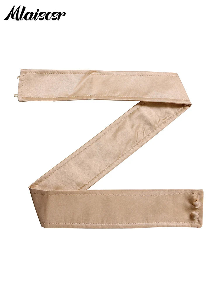 Mlaiscsr Elegant Khaki Midi Dress for Women - Luxurious office wear with full long sleeves and pleated details, enhancing sophistication.