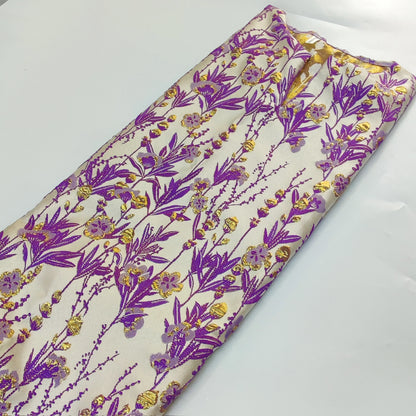 Elegant Luxury African Women Brocade Boubou Dress featuring unique Bazin Riche decoration, perfect for parties and celebrations.