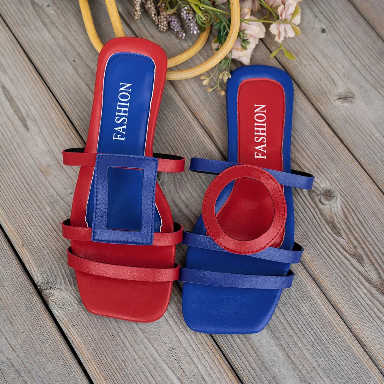 Premium quality flat slippers for women, showcasing a chic and minimalist aesthetic suitable for summer wear.