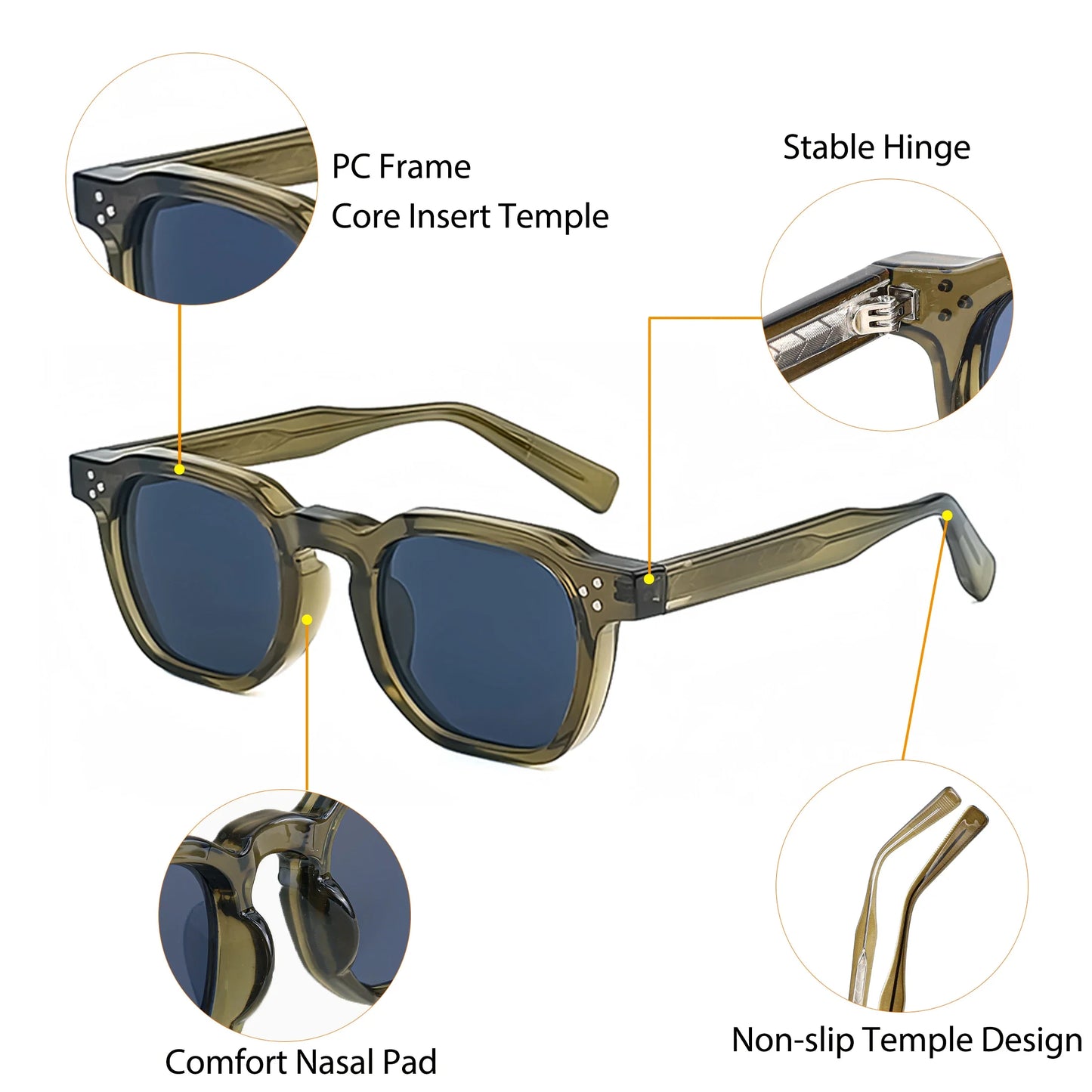 Elegant and trendy small frame retro sunglasses with UV400 lenses, perfect for fashion-conscious individuals.