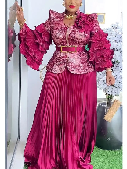 Sophisticated 2-Piece Ankara Suit for women, embodying traditional African craftsmanship with a modern twist, perfect for special events.