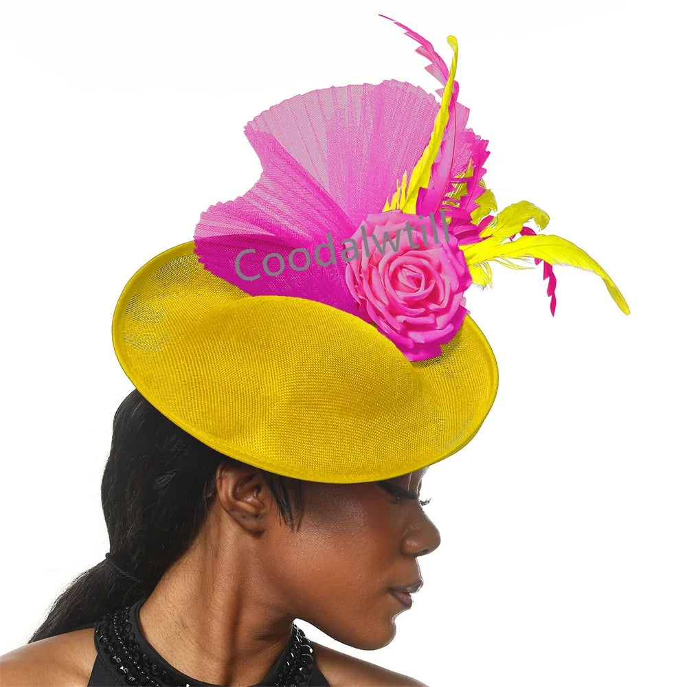 Sophisticated headwear for women with vintage charm, ideal accessory for race days, garden parties, and evening occasions.