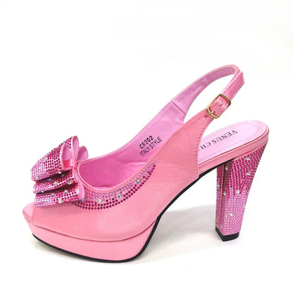 Close-up view of the luxurious sequined upper of the pointed toe slingback sandals, demonstrating the high-quality materials and intricate design for upscale events.