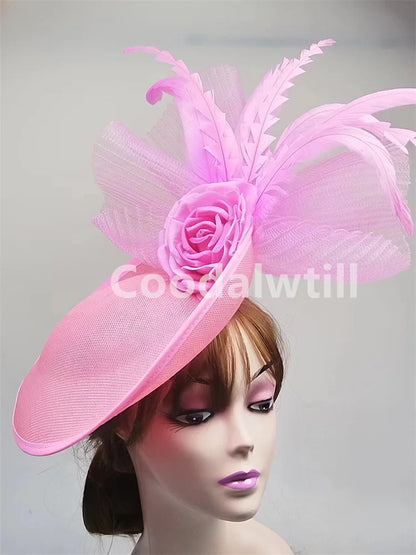Gorgeous women's fascinator with a solid pattern, a must-have for elegant occasions and festivities.