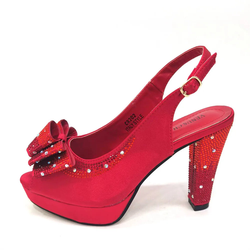 A chic ensemble featuring yellow pumps and matching handbag set for women, epitomising elegance and style, suitable for weddings and upscale parties.