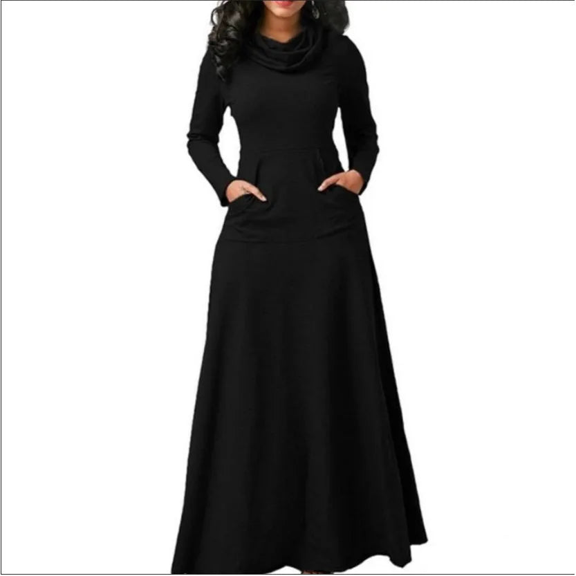 Exclusive Plus Size A-Line Midi Dress by Hot Trends Area, designed for confident women seeking elegance and comfort in one.