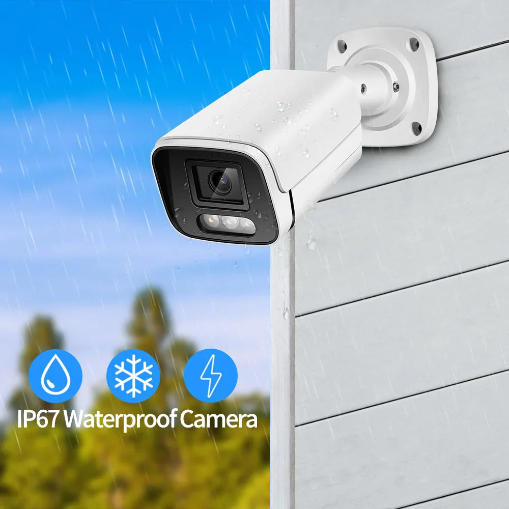 Close-up detail of the stunning 8MP IP camera's lens options, highlighting its versatile installation capabilities suited for various security applications.