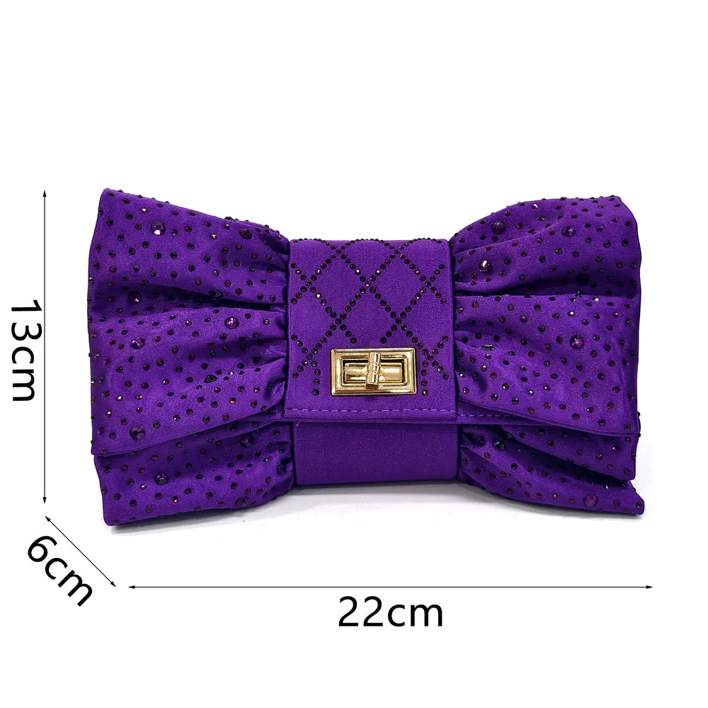 Close-up of high heeled shoes showcasing intricate butterfly-knot design and elegant silhouette, suitable for weddings and festive gatherings.