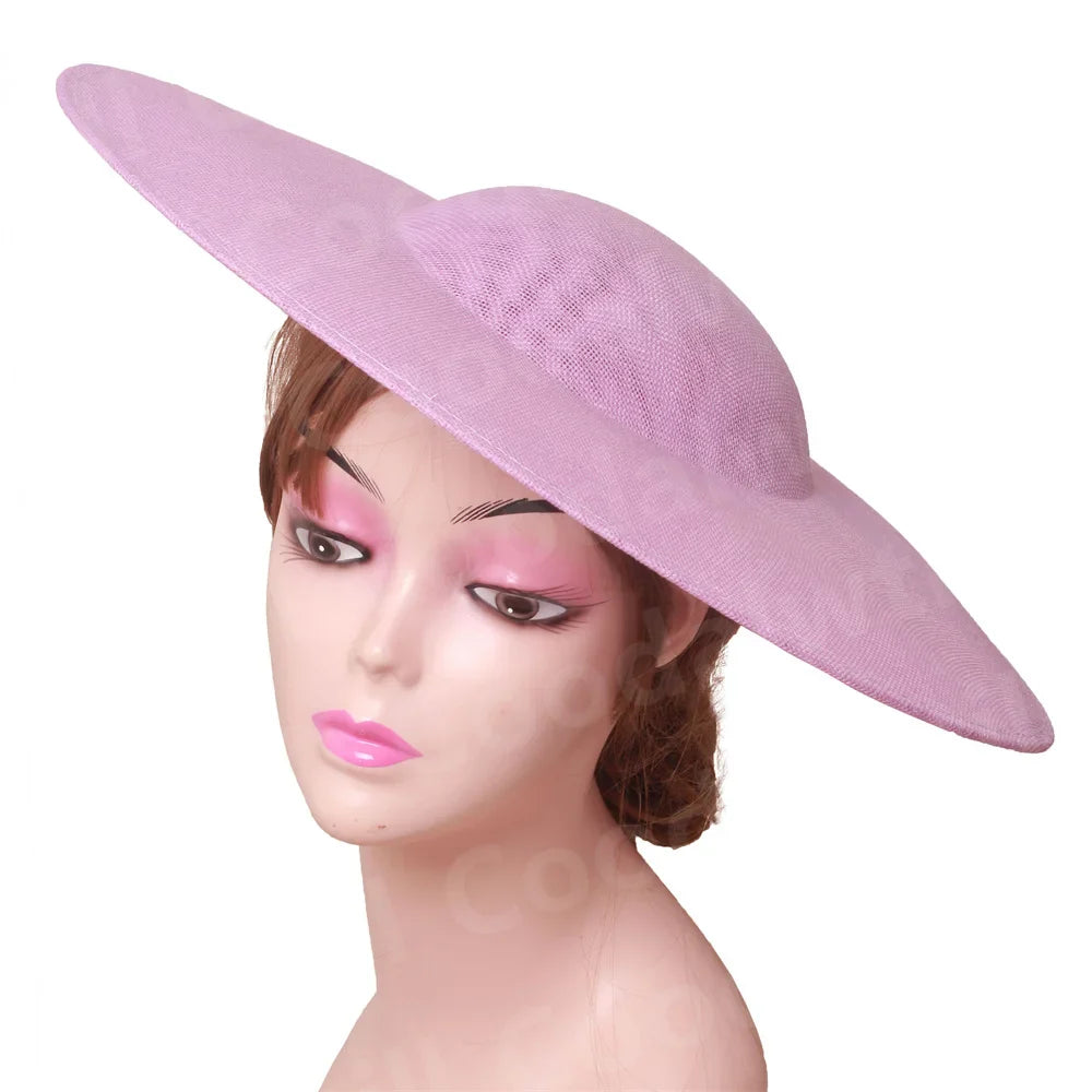 Elegant 40CM big fascinators base for creating stunning DIY hair accessories, perfect for ladies attending weddings and events.