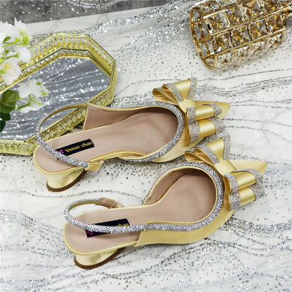 Sleek and sophisticated high-heeled sandals for women, ideal for summer parties with a chic peep toe and luxurious crystal detailing.
