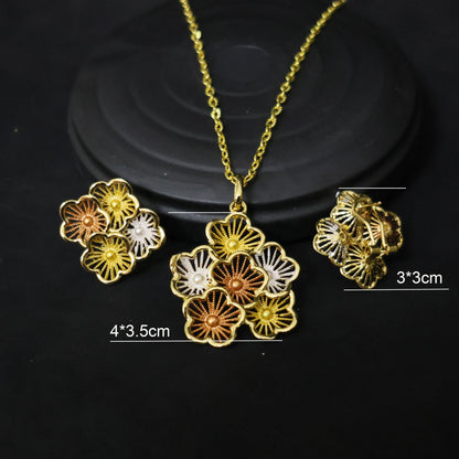 Elegant pair of 24K gold-plated copper earrings with a geometric design, accentuated by shimmering rhinestones, ideal for a fashionable women's jewelry collection.