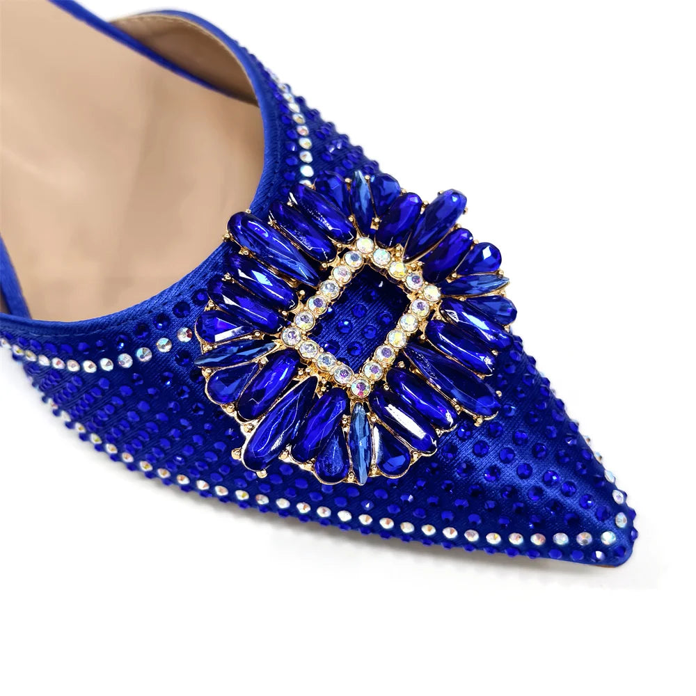 Dazzling women's pointed toe pumps with a sleek design and spike heels, offering a sophisticated touch for any formal event.