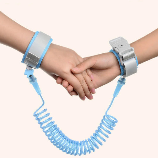 Children's luxury anti-loss bracelet designed for security and style, featuring a key lock and durable traction rope, perfect for ages 0-12 years.
